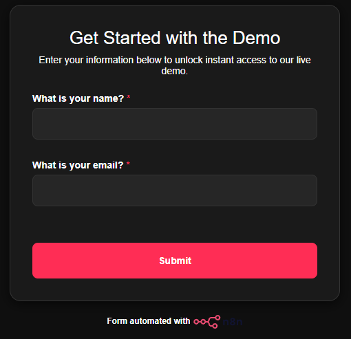 Demo User Form