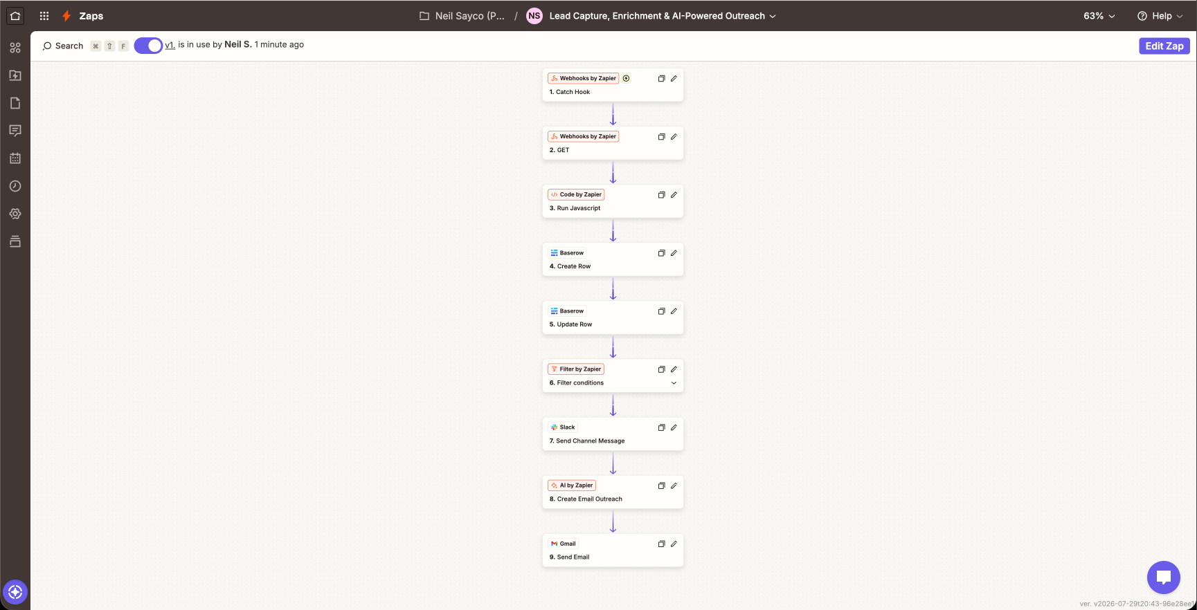 Zapier 9-Step Canvas Configuration